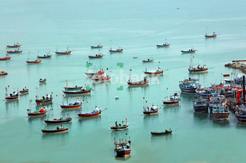 Ships in the Blue Sea