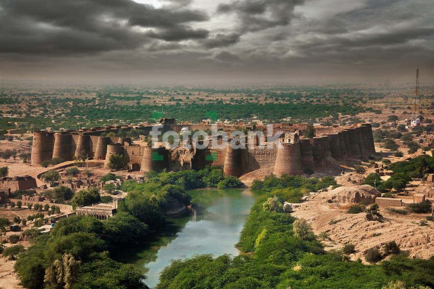 Derawar Fort Bahawalpur Pakistan Drone Photo