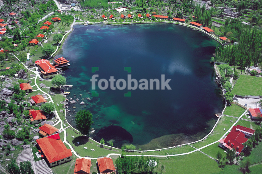 Shangrila Lake Sakardu Pakistan Drone Photograph