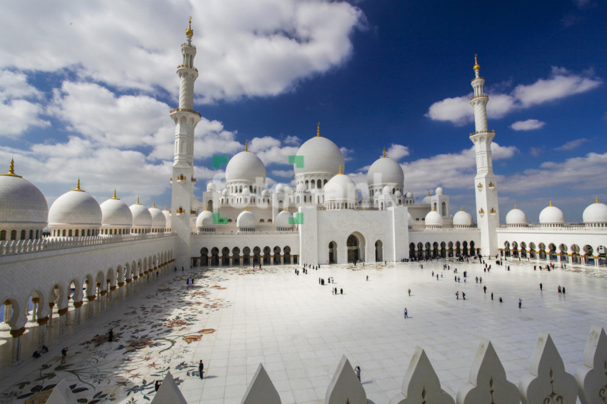 Sheikh Zayed Grand Mosque in Abu Dhabi also known as the White Mosque