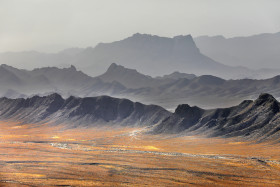 Black Mountains in the winter Natural landscape