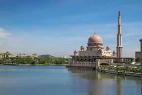 Putra Mosque in Putrajaya Malaysia