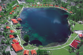 Shangrila Lake Sakardu Pakistan Drone Photograph